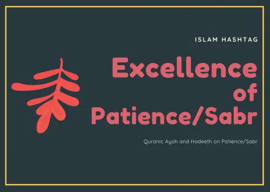 20 Ayah Coranique et Hadiths sur Sabr / Patience.