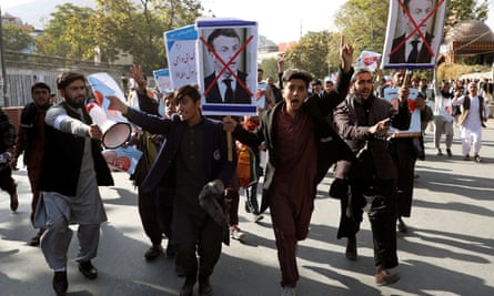 Les manifestants à Kaboul