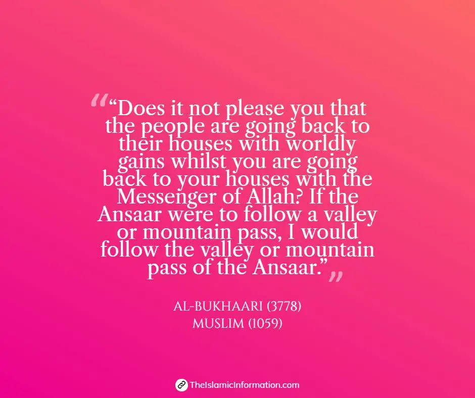 Prophète Ansaar Muhammad hadith