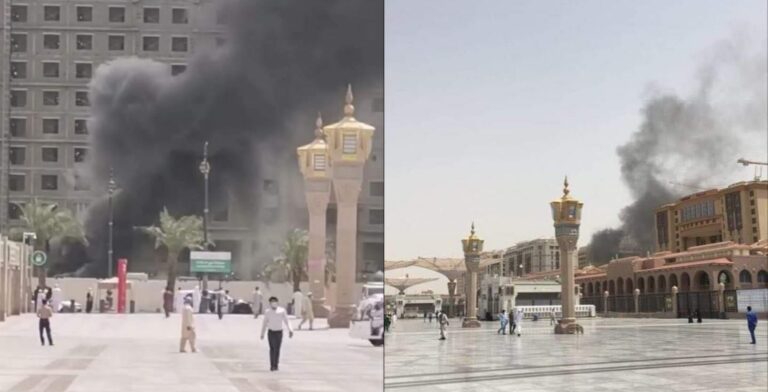Incendie près de Masjid an Nabawi, travaux de sauvetage en cours