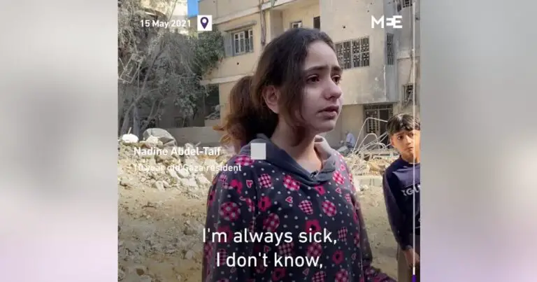 Une vidéo d’une fillette de 10 ans après la destruction de sa maison à Gaza vous fera pleurer