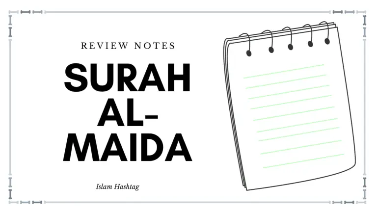 Revoir les notes sur la sourate al-Maida