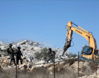 Mosquée près de Naplouse démolie par des soldats israéliens
