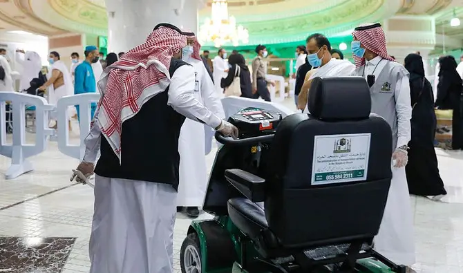 Fauteuils roulants électriques introduits à Masjid Al Haram Makkah