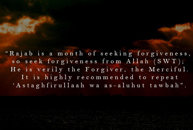 hadith rajab istaghfar