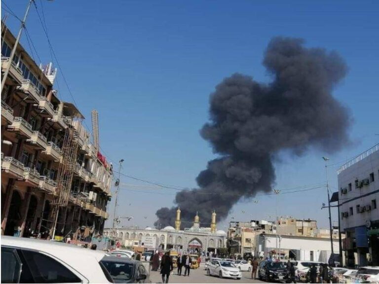 Immense incendie près du sanctuaire Hussain (RA) à Karbala