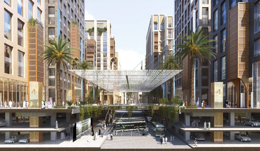 L'Arabie saoudite a officiellement lancé le projet Rua Al-Madinah près de Masjid an-Nabawi 9 coupé à travers