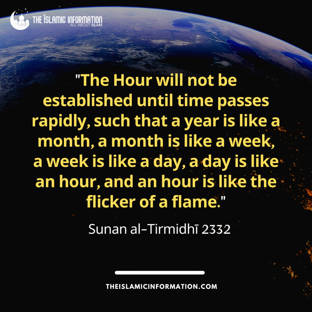 Sunan al Tirmidhī 2332 hadith de déplacement rapide de la terre