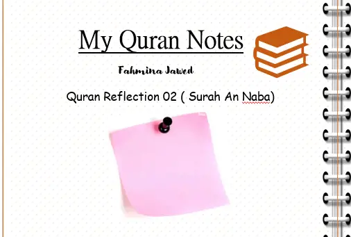 Réflexion du Coran Sourate An Naba (1-20)
