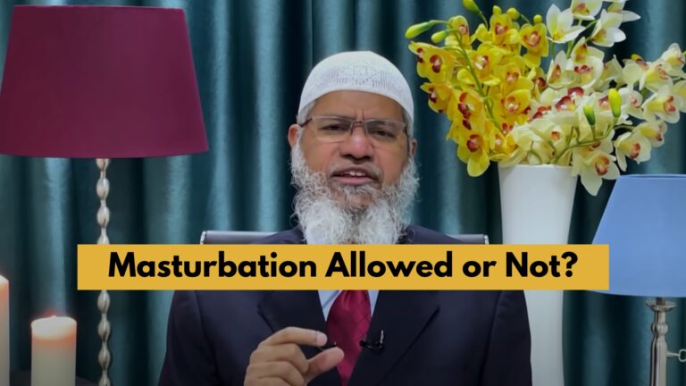Masturbation autorisée ou non ?  Le Dr Zakir Naik répond à la question