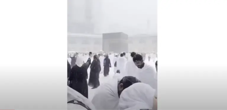 La vidéo des chutes de neige à Masjid al-Haram est fausse