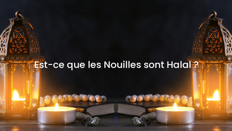 Est-ce que les Nouilles sont Halal ?