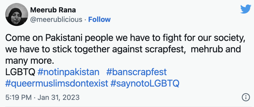 Le Pakistan accueille le premier événement LGBTQ à Karachi 7 interdire scrapfest karachi 2