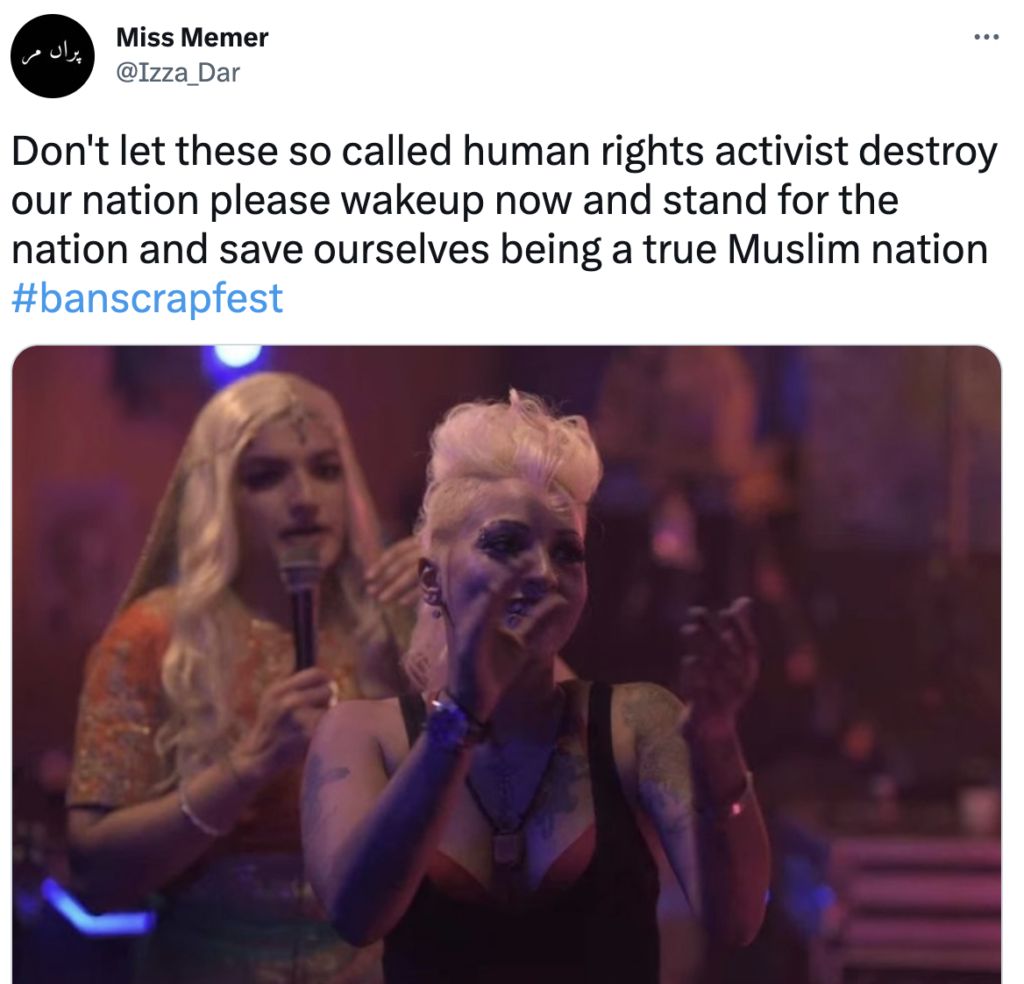 Le Pakistan accueille le premier événement LGBTQ à Karachi 9 interdire scrapfest karachi 4