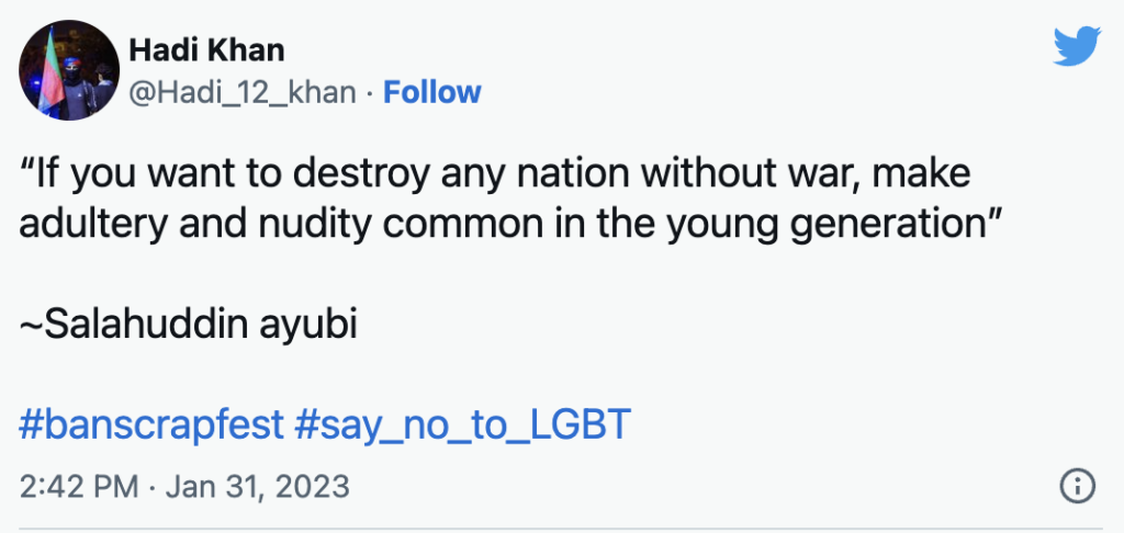 Le Pakistan accueille le premier événement LGBTQ à Karachi 8 interdire scrapfest karachi 3