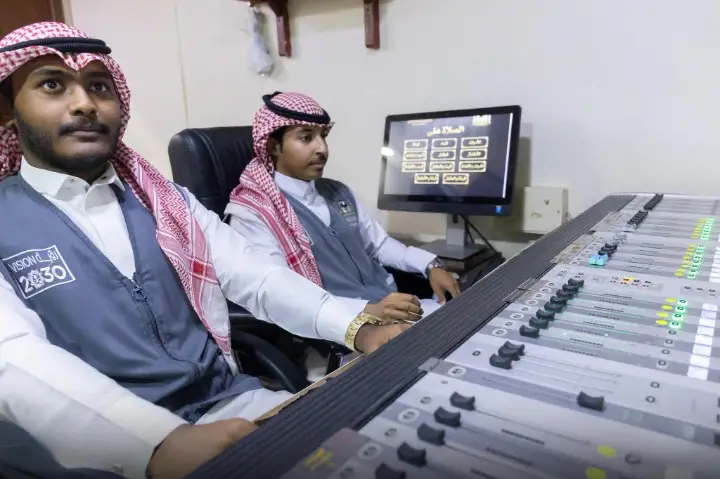 opérateurs du son à masjid al haram 1