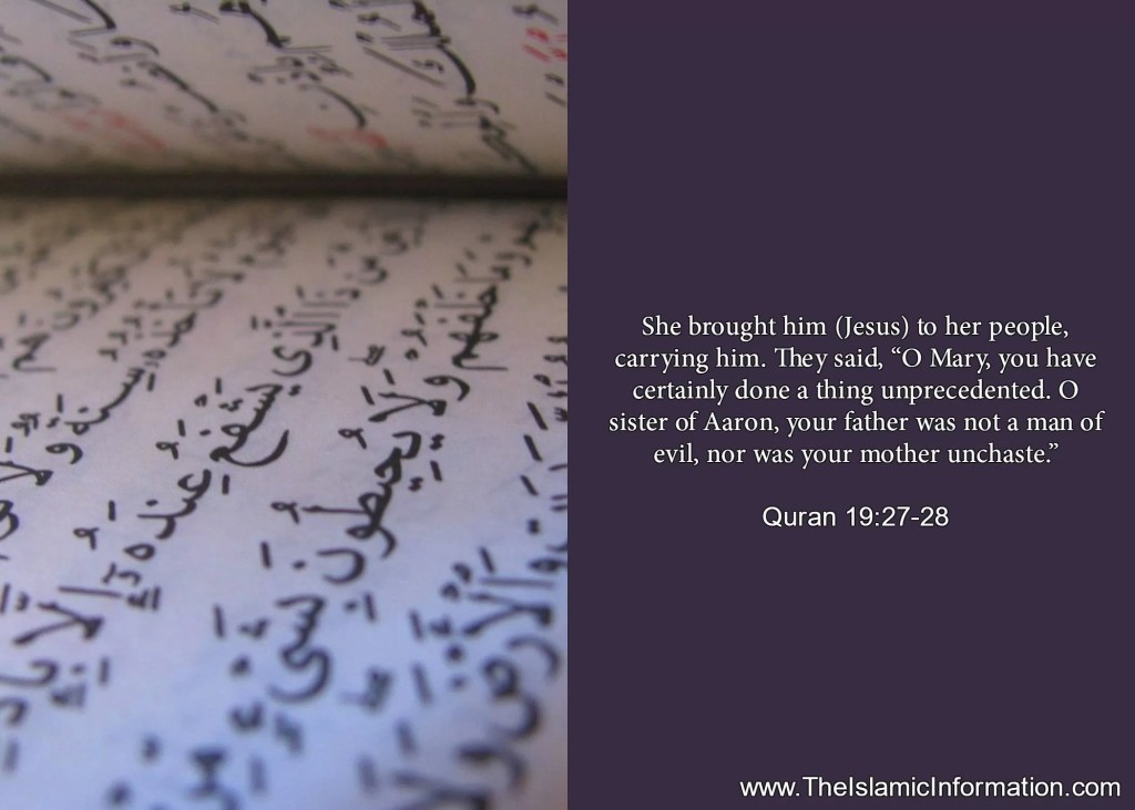 mère marie jésus naissance coran