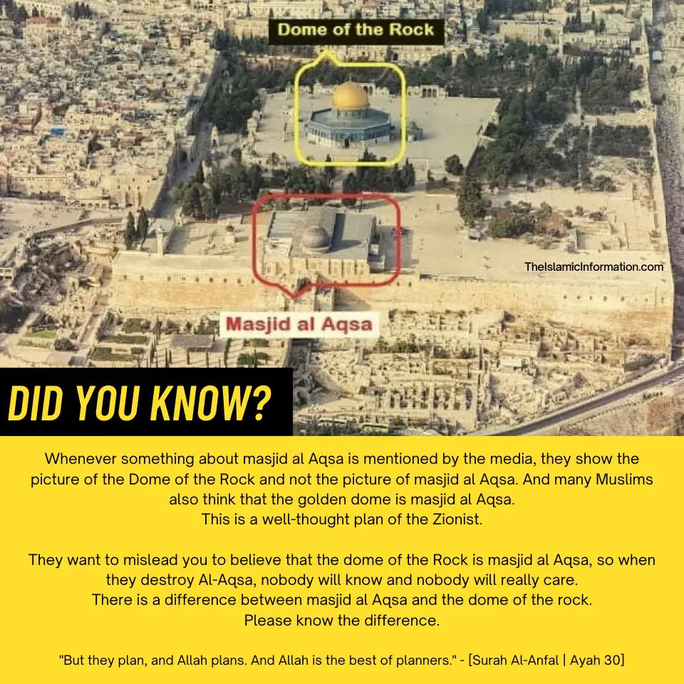 Différence entre la mosquée Al Aqsa et le Dôme du Rocher