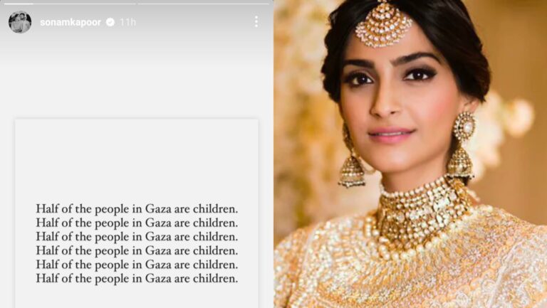 L'actrice de Bollywood Sonam Kapoor soutient la Palestine et publie un article de soutien
