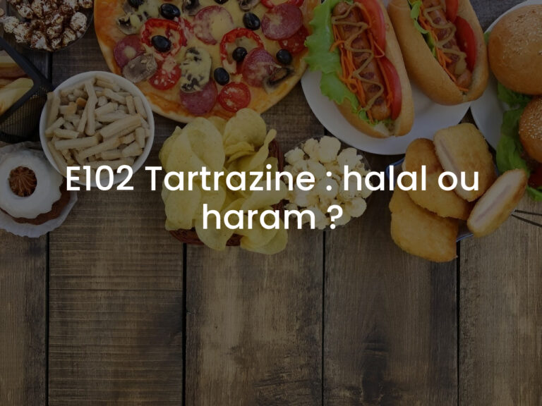 E102 Tartrazine : halal ou haram ?