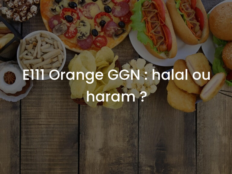 E111 Orange GGN : halal ou haram ?