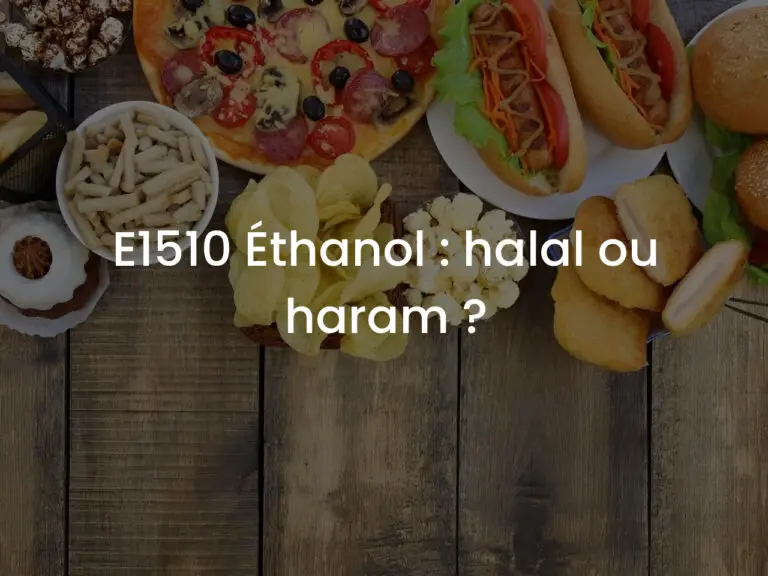 E1510 Éthanol : halal ou haram ?