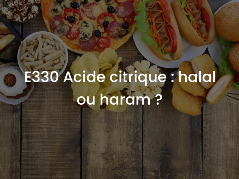 E330 Acide citrique : halal ou haram ?