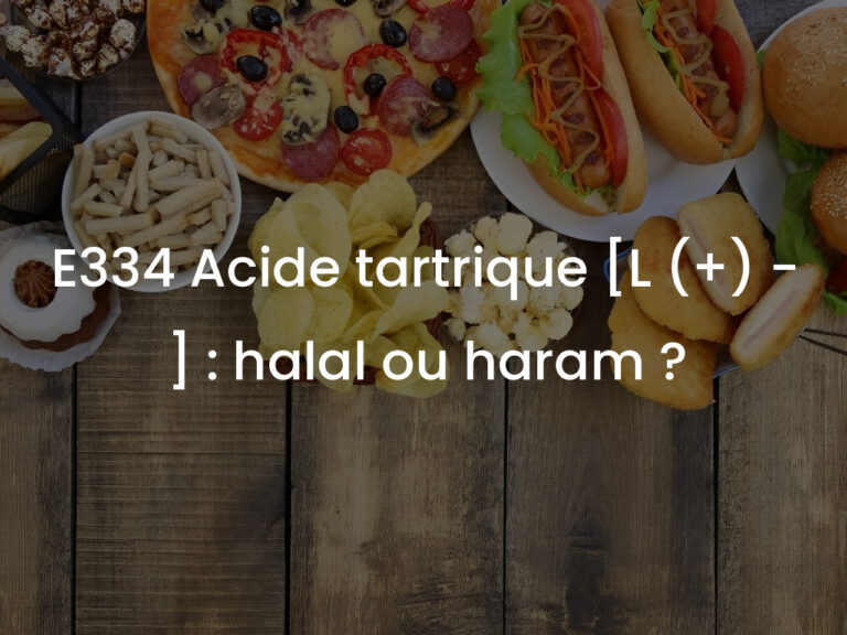 E334 Acide tartrique [L (+) – ] : halal ou haram ?