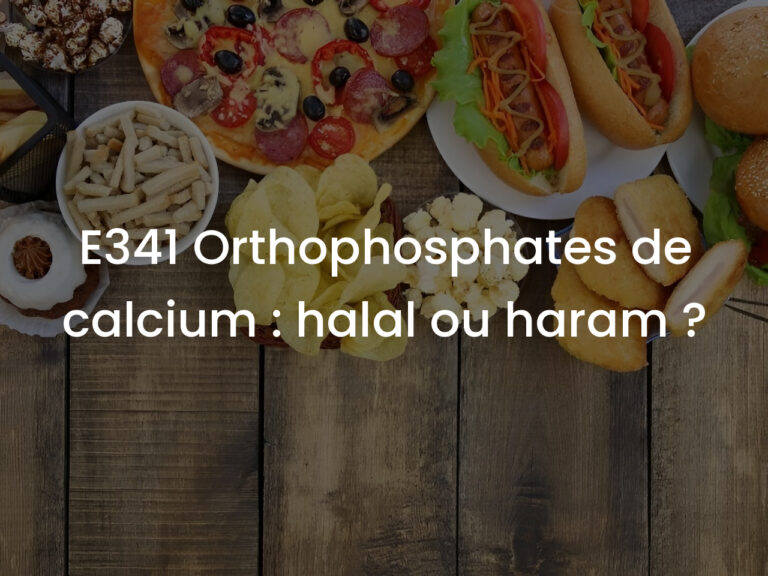 E341 Orthophosphates de calcium : halal ou haram ?