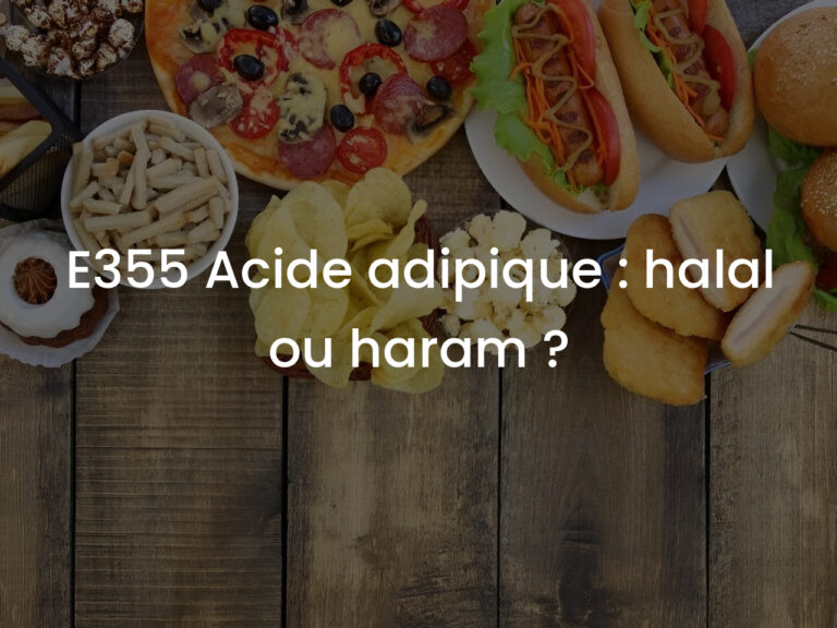 E355 Acide adipique : halal ou haram ?