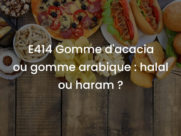 E414 Gomme d&rsquo;acacia ou gomme arabique : halal ou haram ?