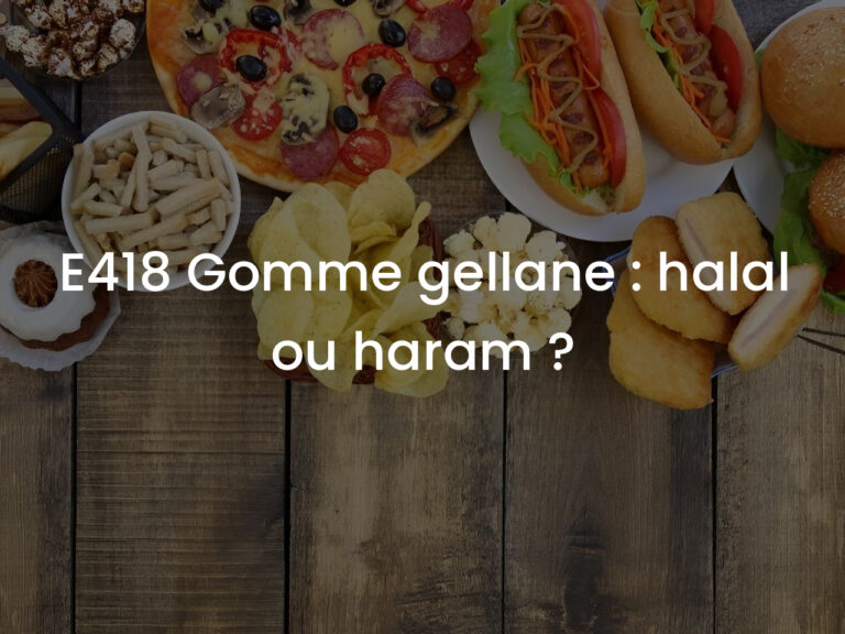 E418 Gomme gellane : halal ou haram ?