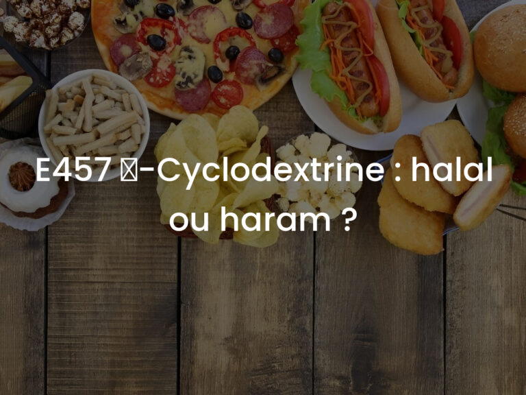 E457 α-Cyclodextrine : halal ou haram ?