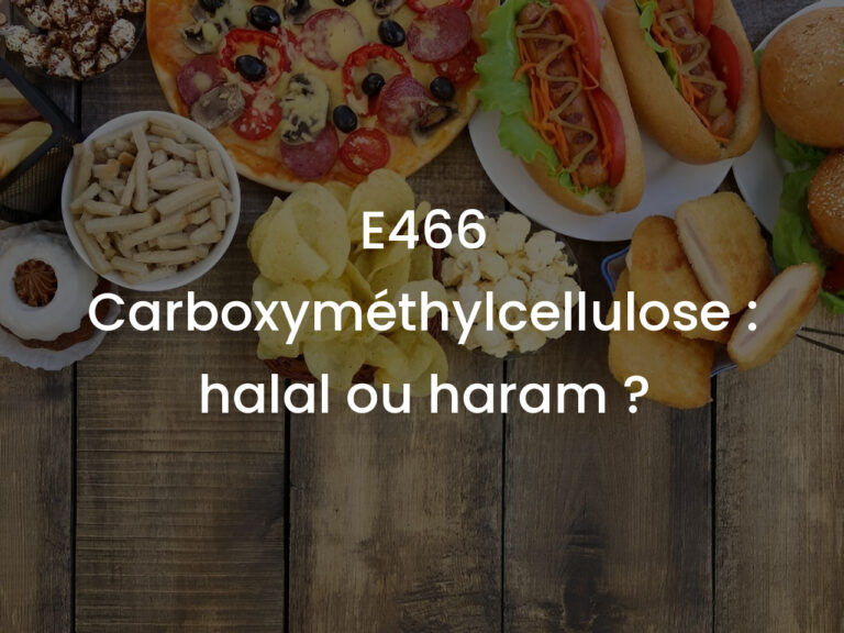 E466 Carboxyméthylcellulose : halal ou haram ?