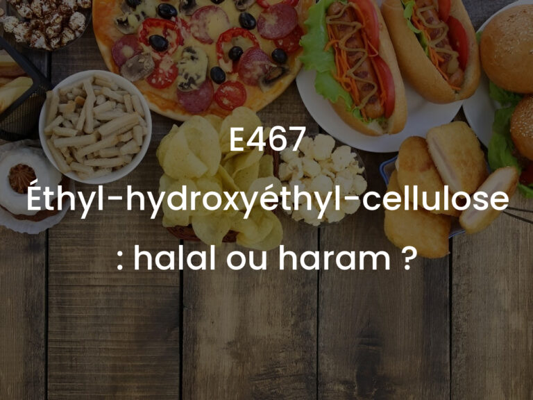 E467 Éthyl-hydroxyéthyl-cellulose : halal ou haram ?