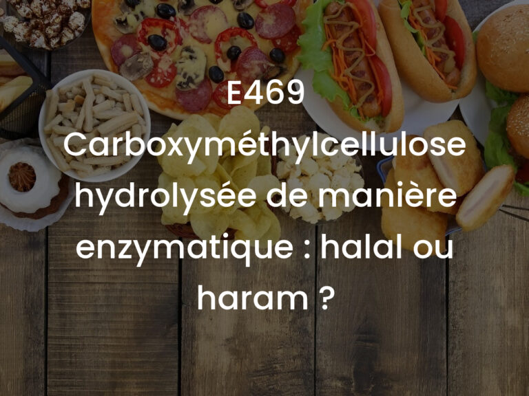 E469 Carboxyméthylcellulose hydrolysée de manière enzymatique : halal ou haram ?