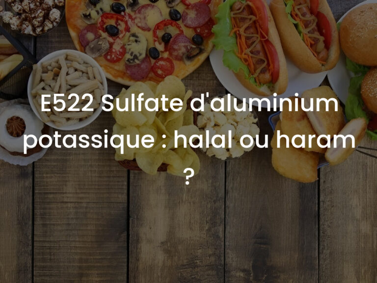 E522 Sulfate d&rsquo;aluminium potassique : halal ou haram ?