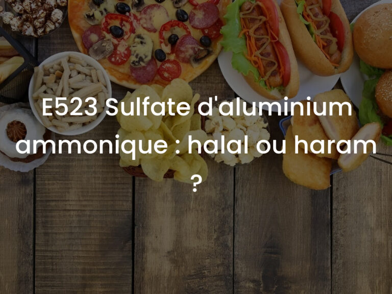 E523 Sulfate d&rsquo;aluminium ammonique : halal ou haram ?