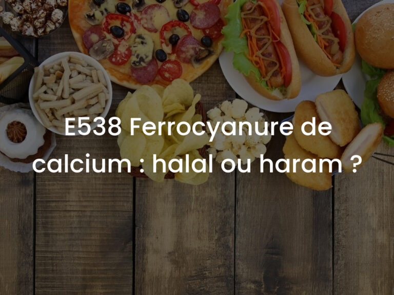 E538 Ferrocyanure de calcium : halal ou haram ?