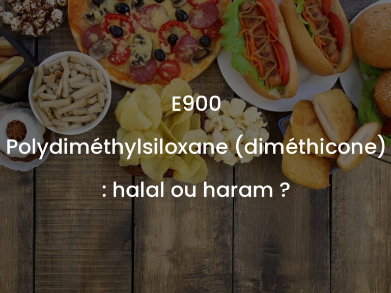 E900 Polydiméthylsiloxane (diméthicone) : halal ou haram ?