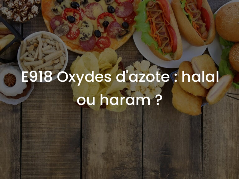 E918 Oxydes d&rsquo;azote : halal ou haram ?