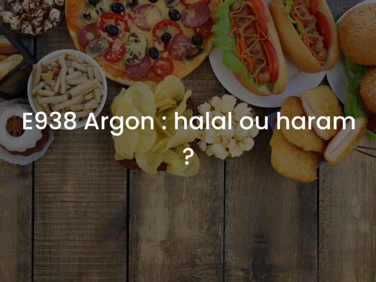 E938 Argon : halal ou haram ?