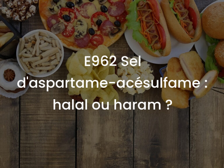 E962 Sel d&rsquo;aspartame-acésulfame : halal ou haram ?