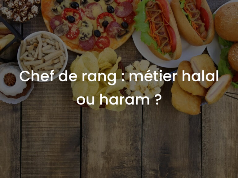 Chef de rang : métier halal ou haram ?