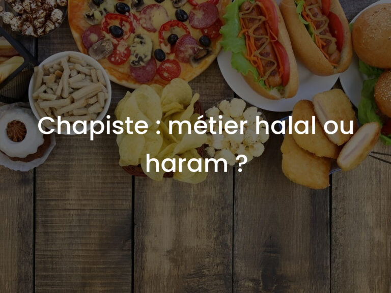 Chapiste : métier halal ou haram ?
