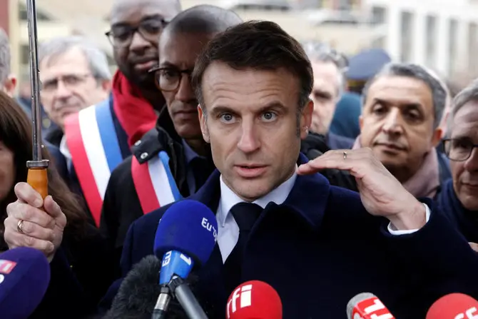 Le président français Macron appelle au cessez-le-feu à Gaza
