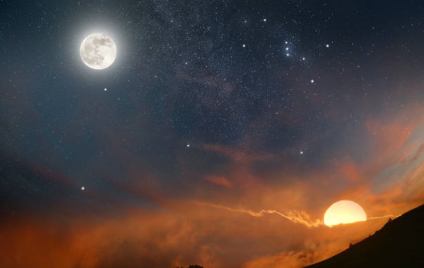 Soleil et lune conjointe le jour du jugement